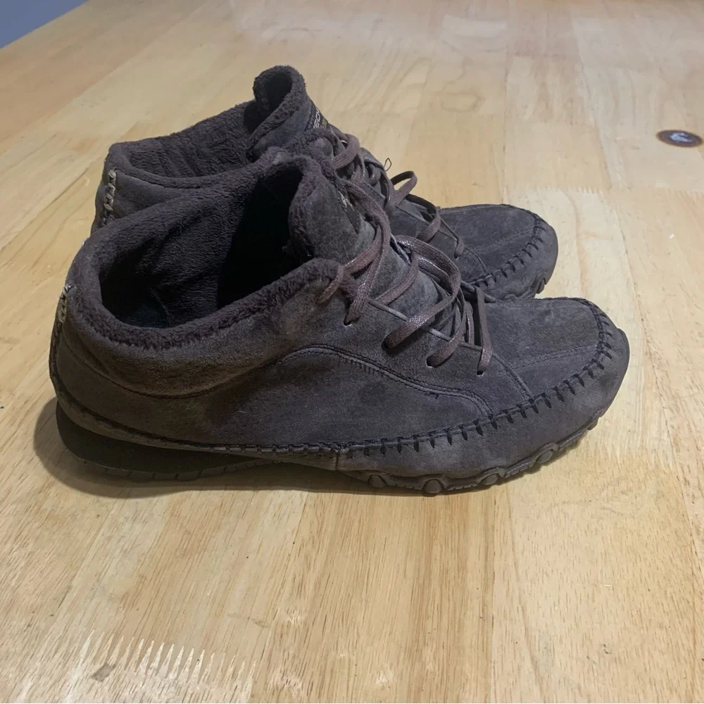 Skechers Relaxed Fit 49013 Chukka Boot Totem‎ Suede Women's Size 10 Brown